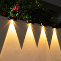 Luz solar de jardín exterior con iluminación LED para senderos y encendido automático