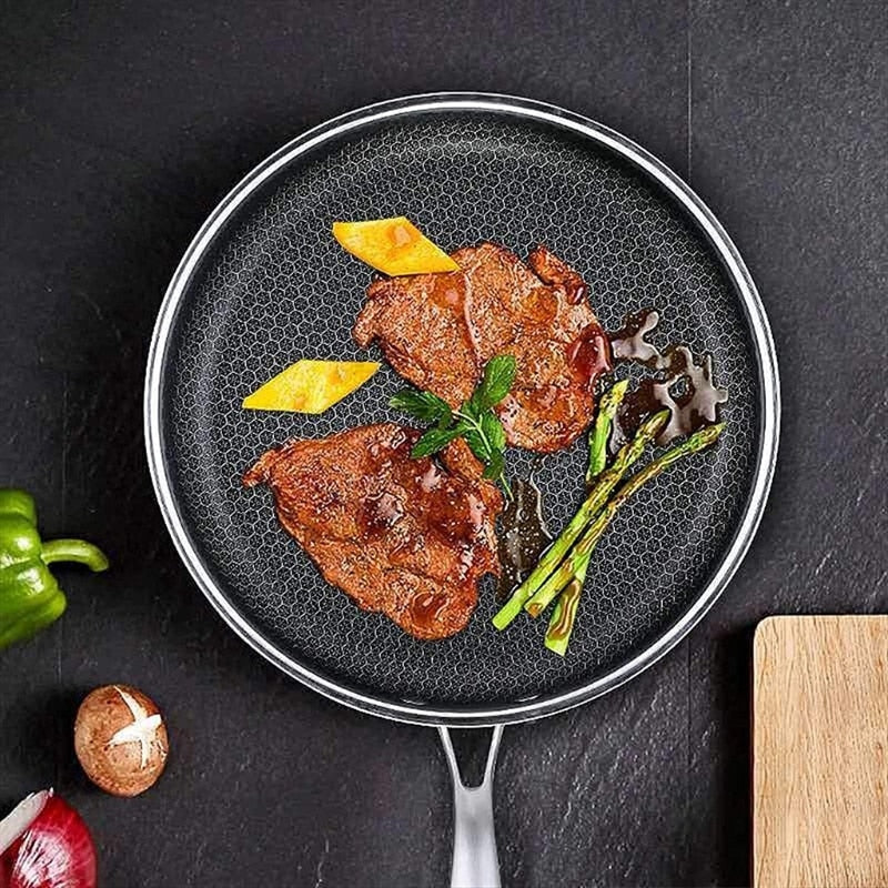 Non-Stick Stainless Steel Frying Pan - product detail 3