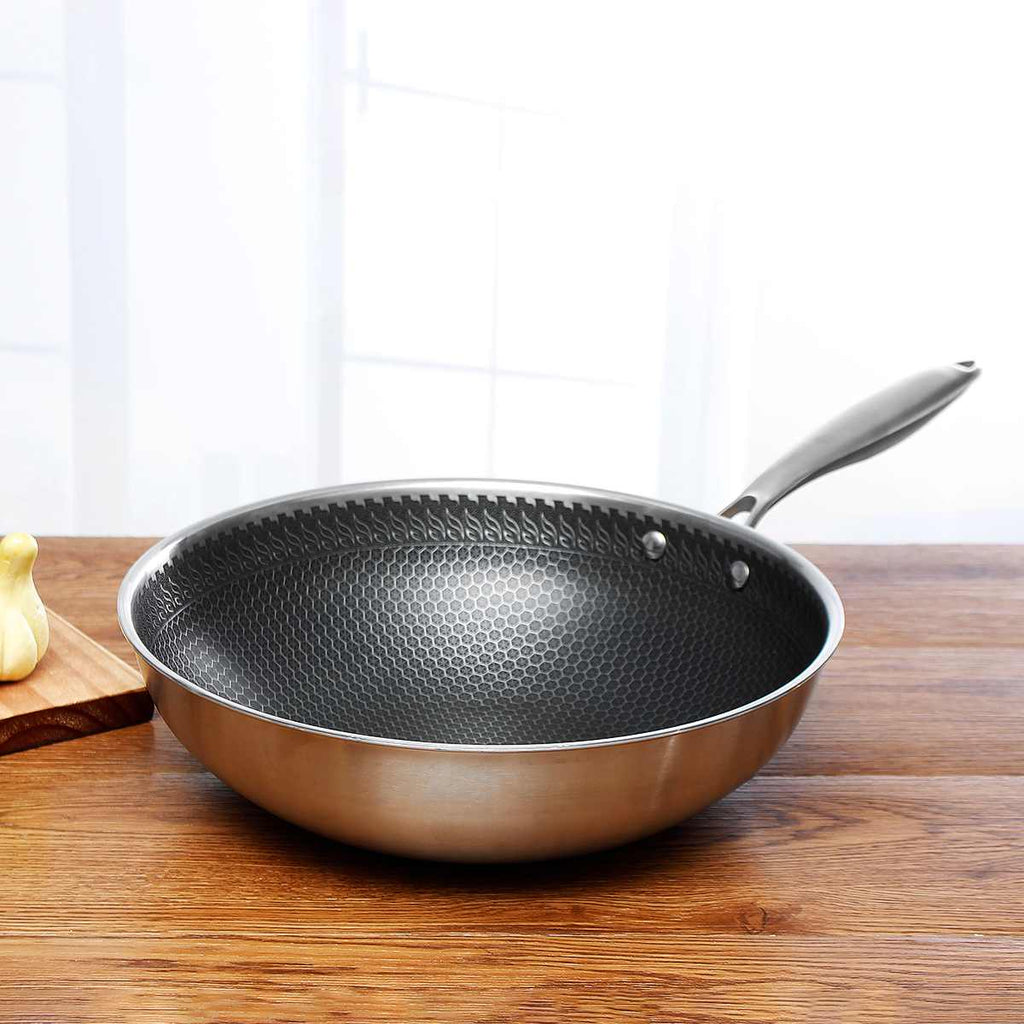 Non-Stick Stainless Steel Frying Pan - product detail 4