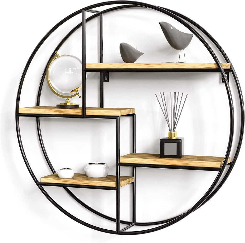 NOMOVA Industrial round wall shelf