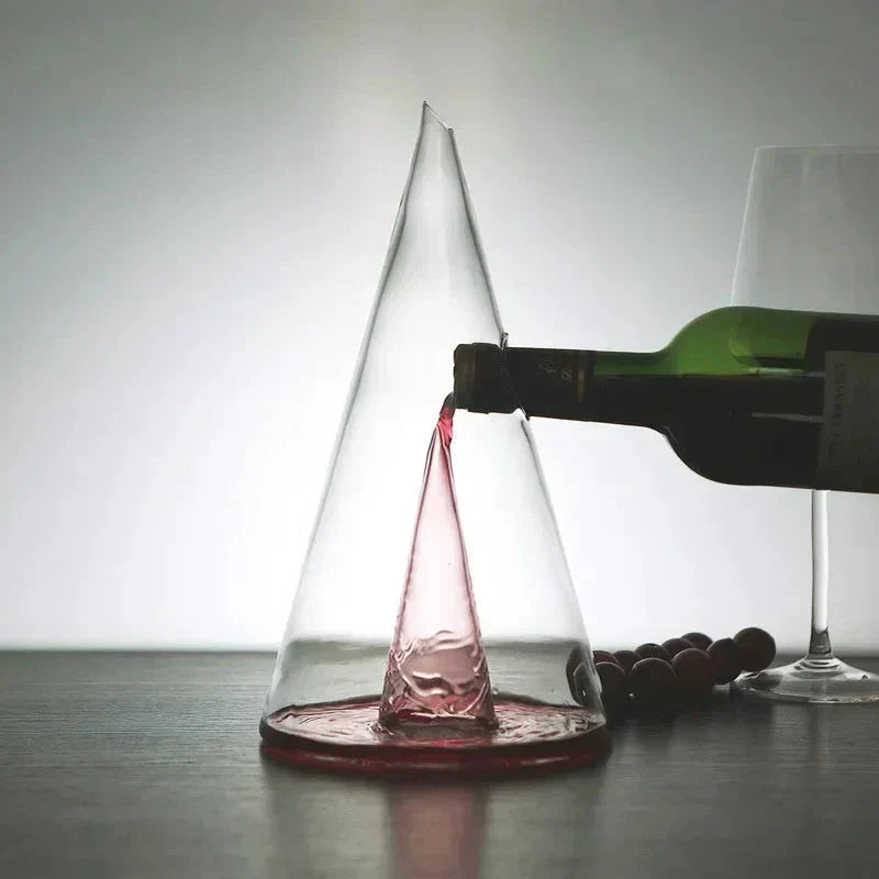 NOMOVA Double Pyramid Waterfall Decanter
