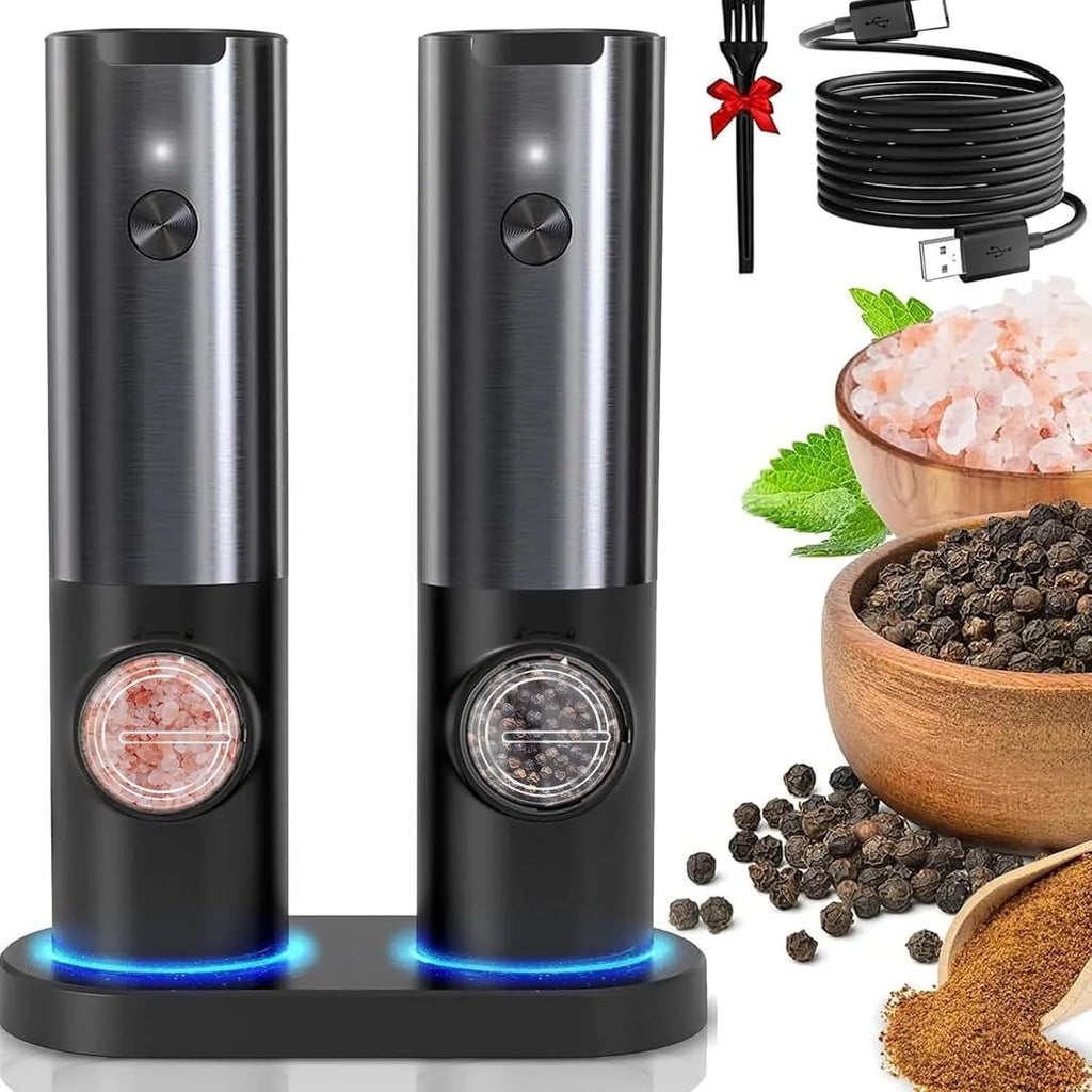 Elegant Electric Salt And Pepper Mill With Rechargeable - product detail 3