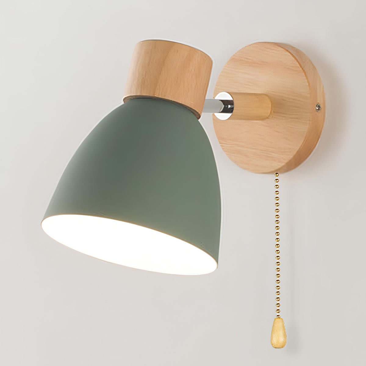 Lámpara de pared interior minimalista escandinava con interruptor de tirón