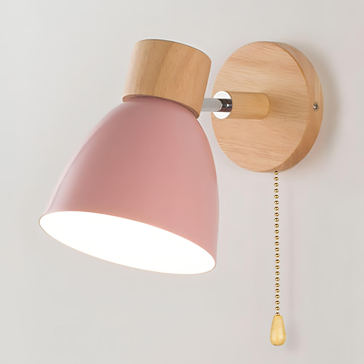 Lámpara de pared interior minimalista escandinava con interruptor de tirón