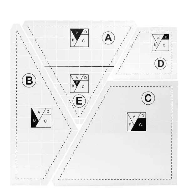 Creative Quilting Cutting Template (4 pcs set) - product image 3