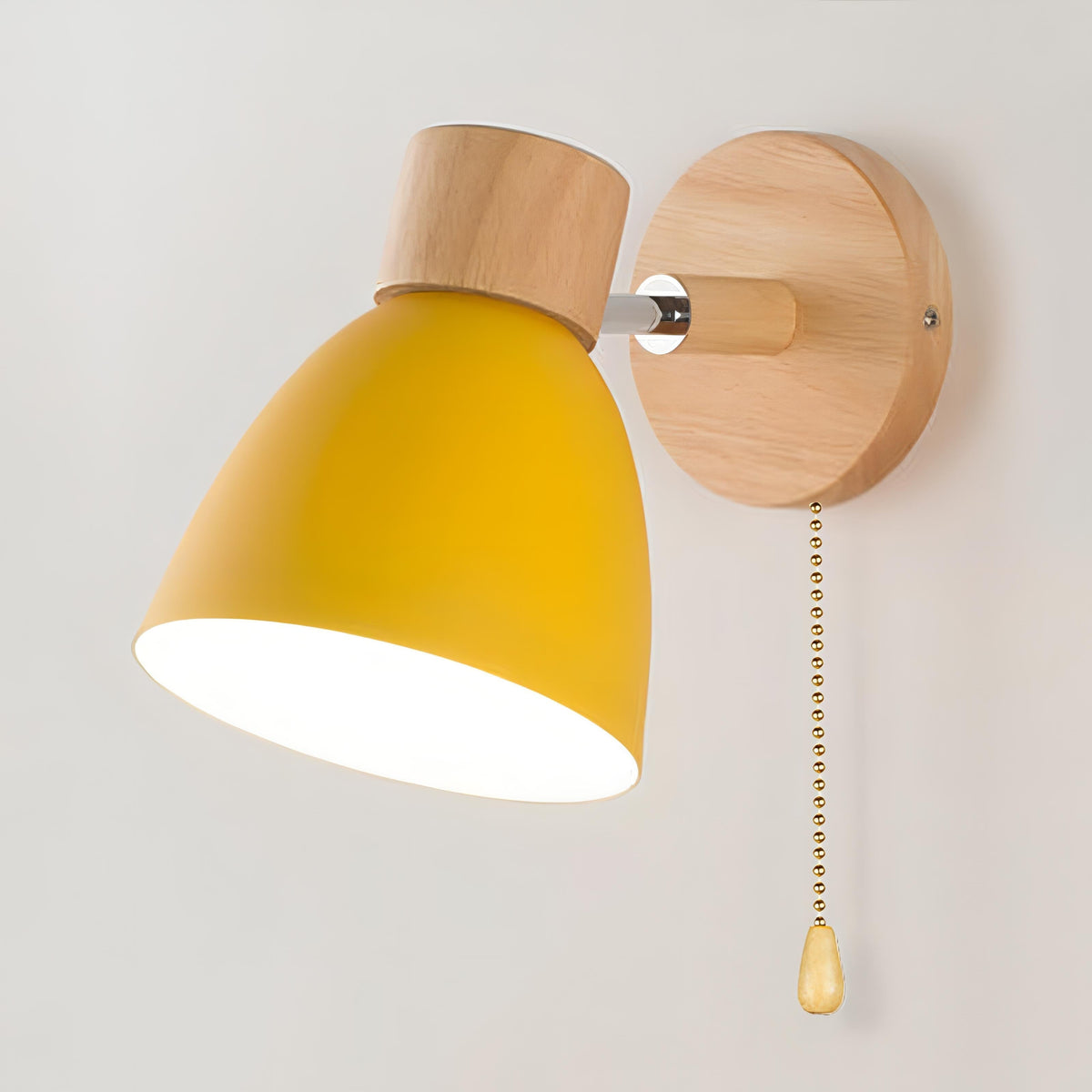 Lámpara de pared interior minimalista escandinava con interruptor de tirón