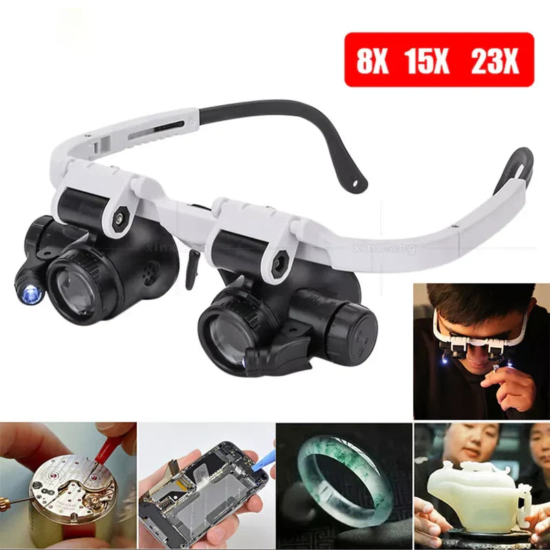 LED Glasses Magnifier 8x 15x 23x - product image 3