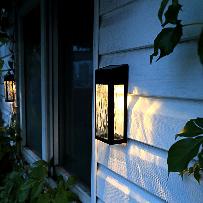 Lámpara de pared solar para exteriores con sensor