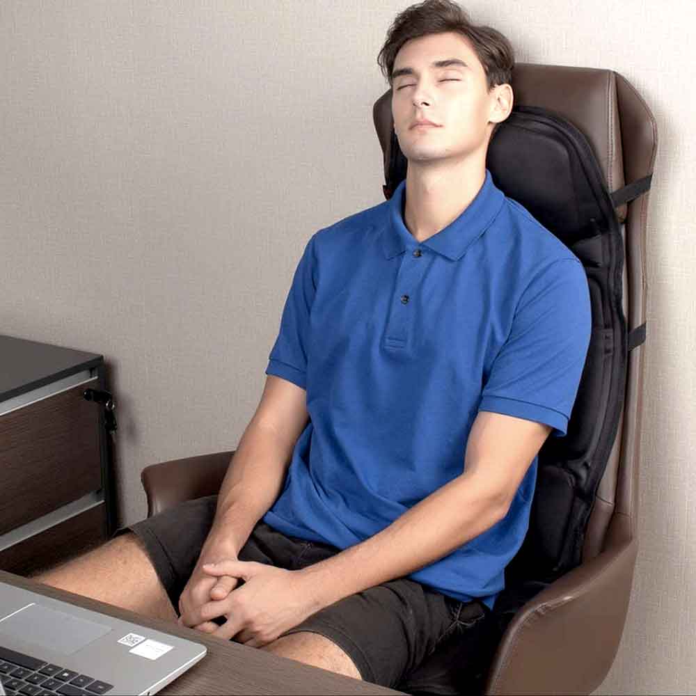 Fashionable Massage Chair Cushion With Heated Neck Pillow - product detail 5
