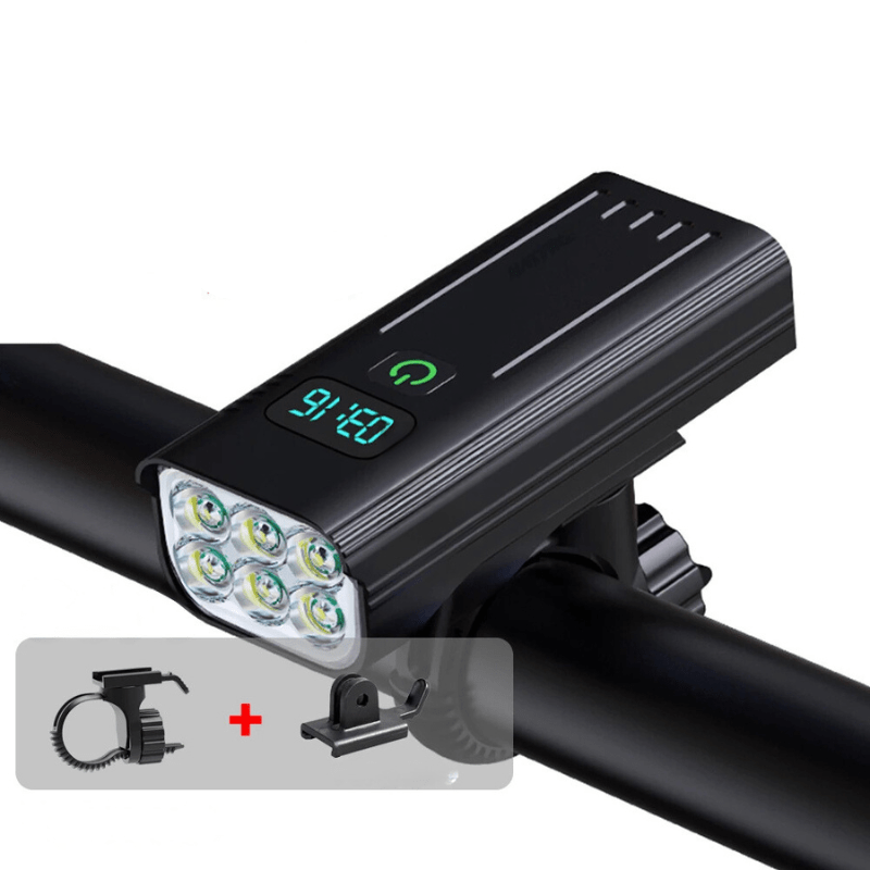 NOMOVA 5000 Lumen Bike Light with 12 LEDs & USB-C Rechargeable Battery
