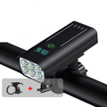 NOMOVA 5000 Lumen Bike Light with 12 LEDs & USB-C Rechargeable Battery