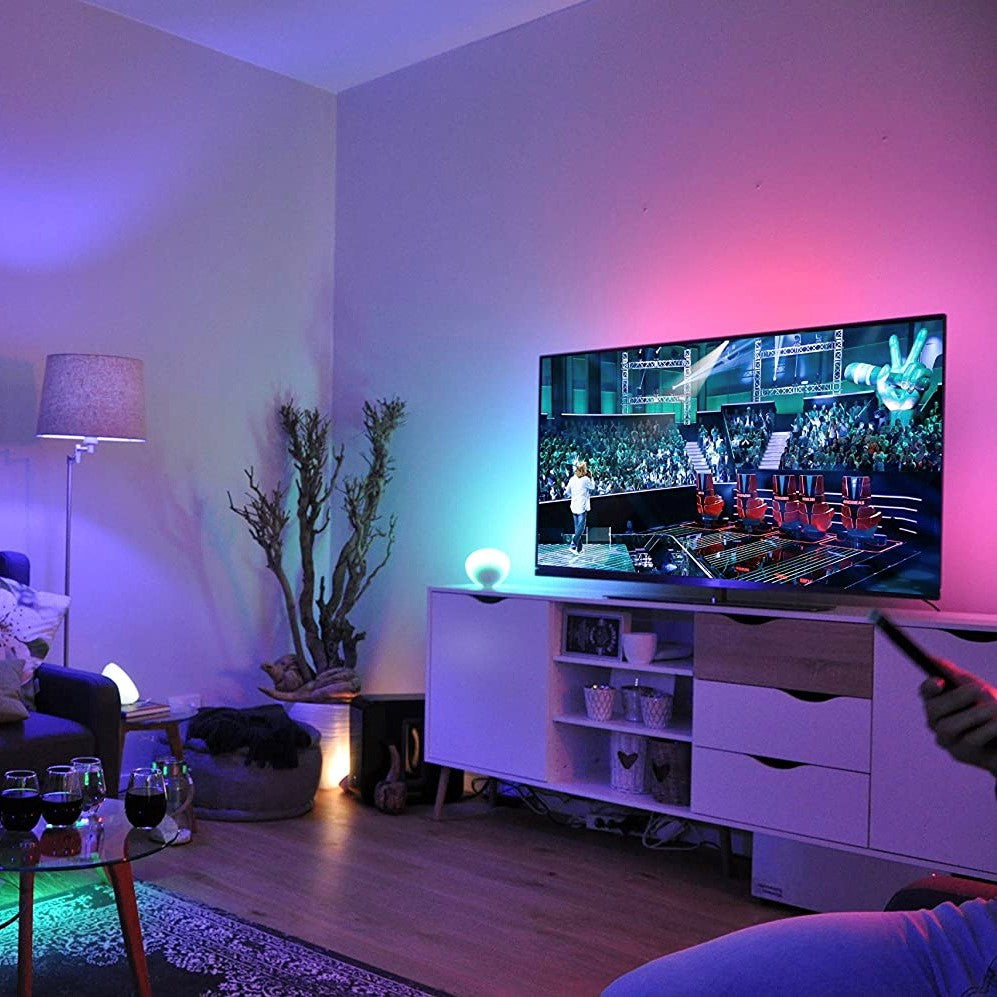 Tira de luz LED impermeable con control remoto y cambio de color