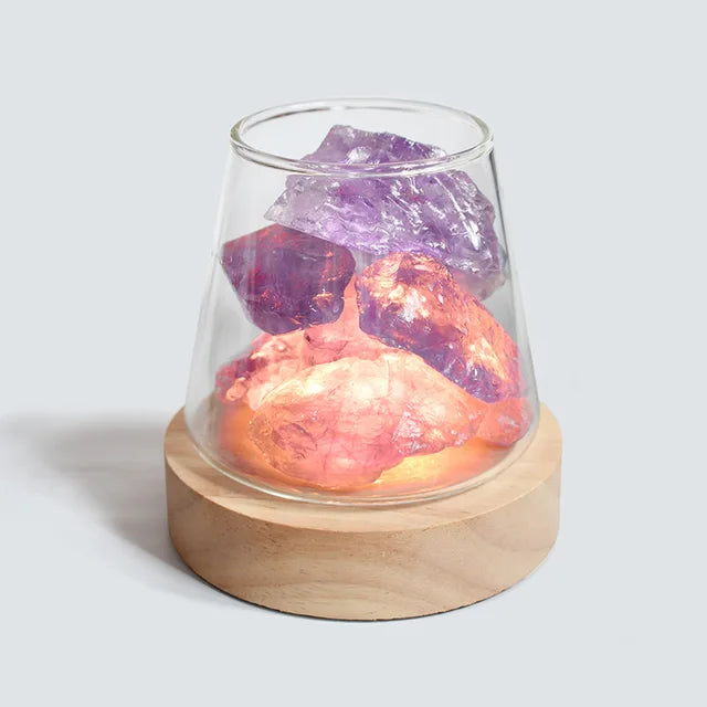 NOMOVA Himalayan Salt Lamp - Crystal Night Light & Essential Oil Diffuser