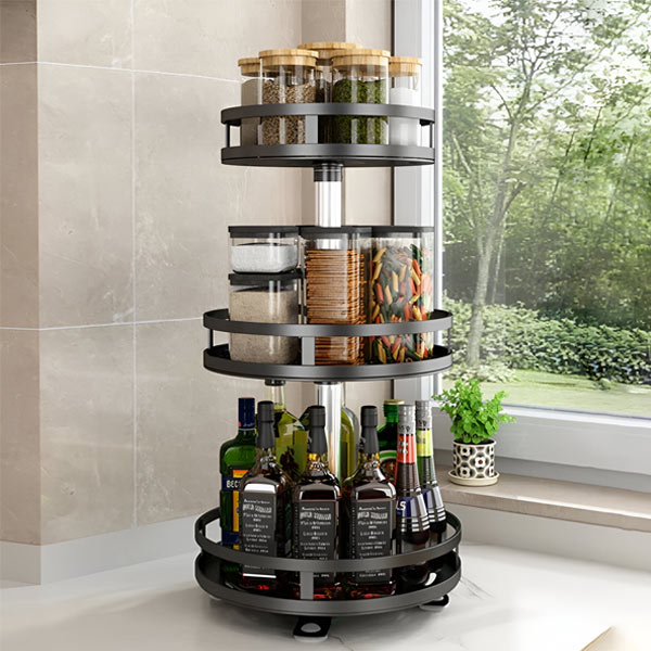 NOMOVA 3-Tier Swivel Metal Organizer