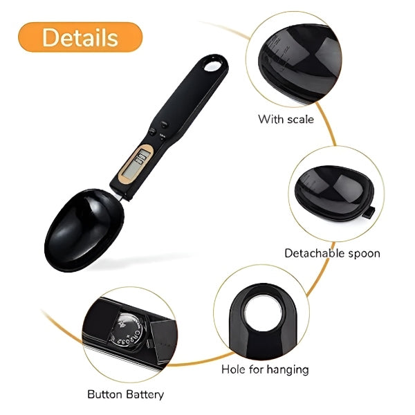 Spoon with Built-in Digital Scale - product detail 7