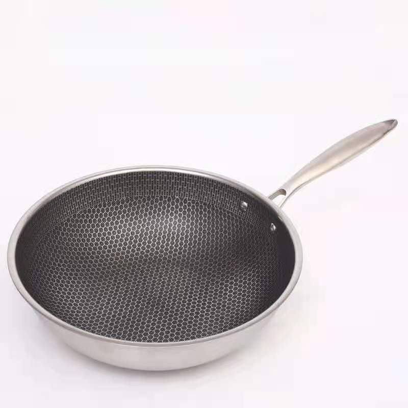 Stainless steel frying pan with non-stick coating - product detail 7