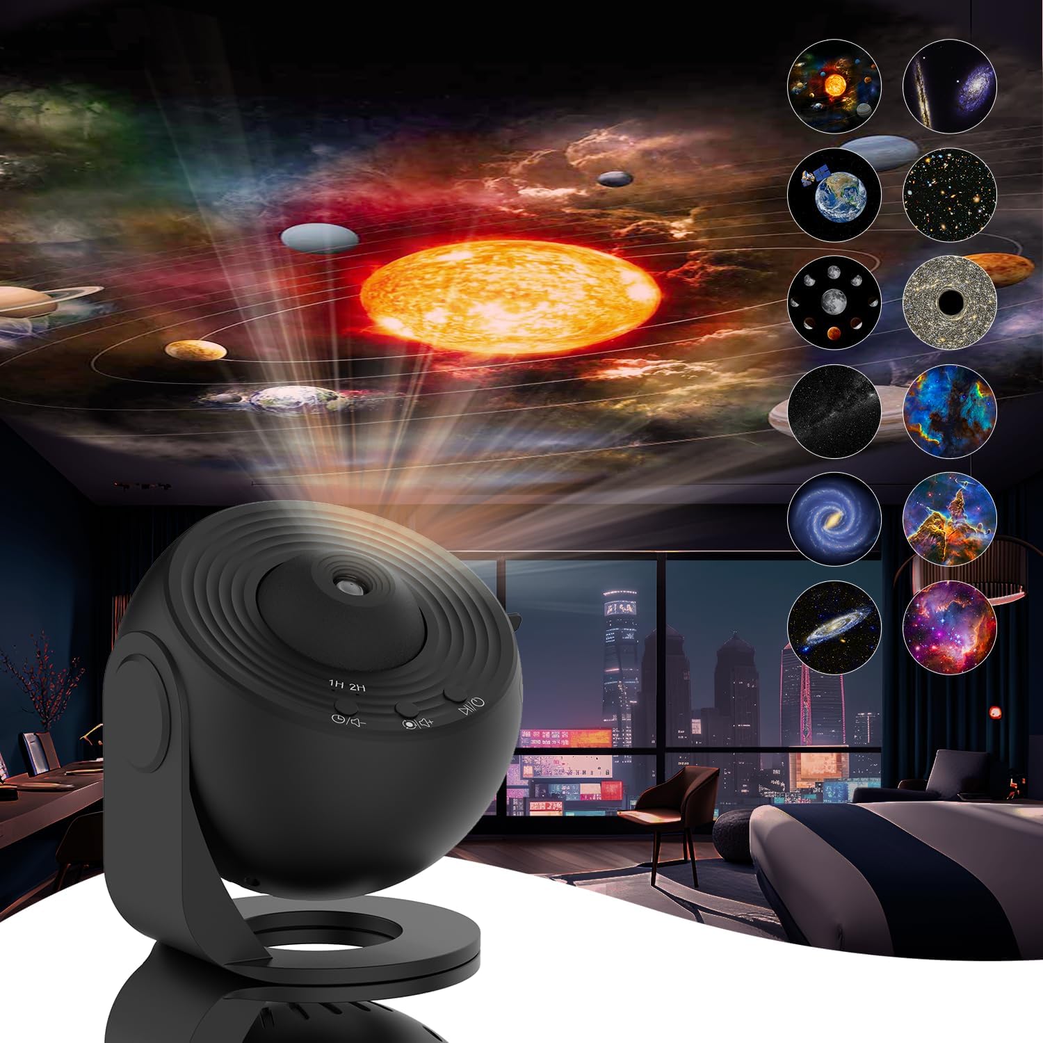 NOMOVA 360° Planetarium Projector | Improved relaxation and stress relief