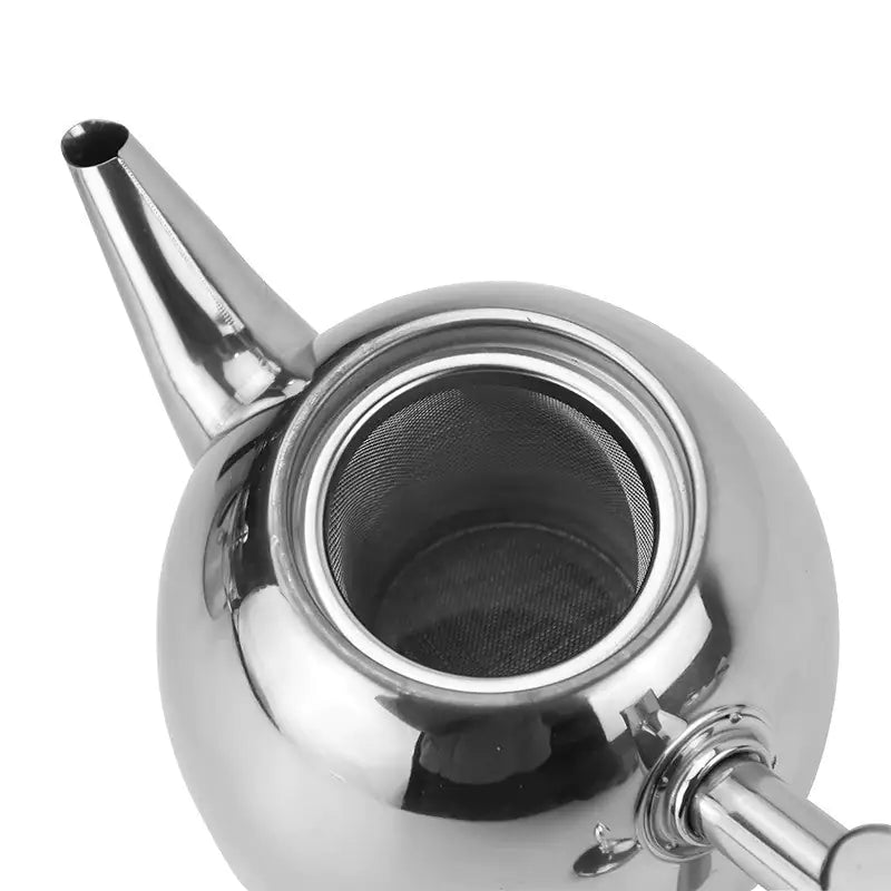Elegant stainless steel teapot - product detail 2