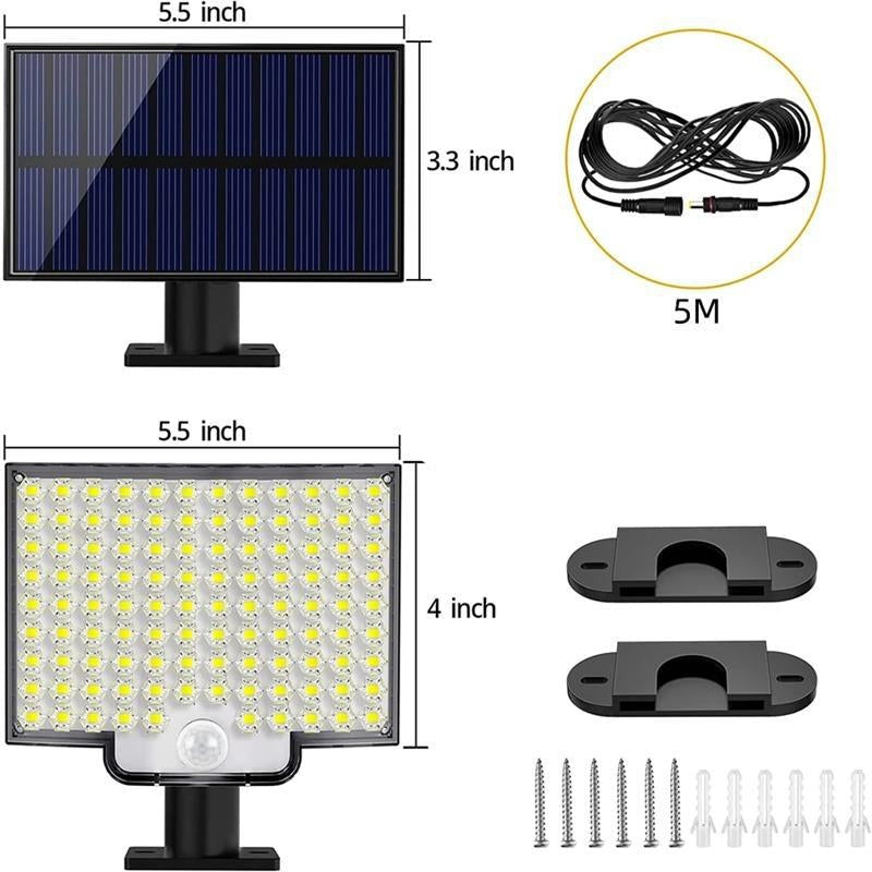 106 LED Solar Outdoor Light With Motion Sensor - product detail 2