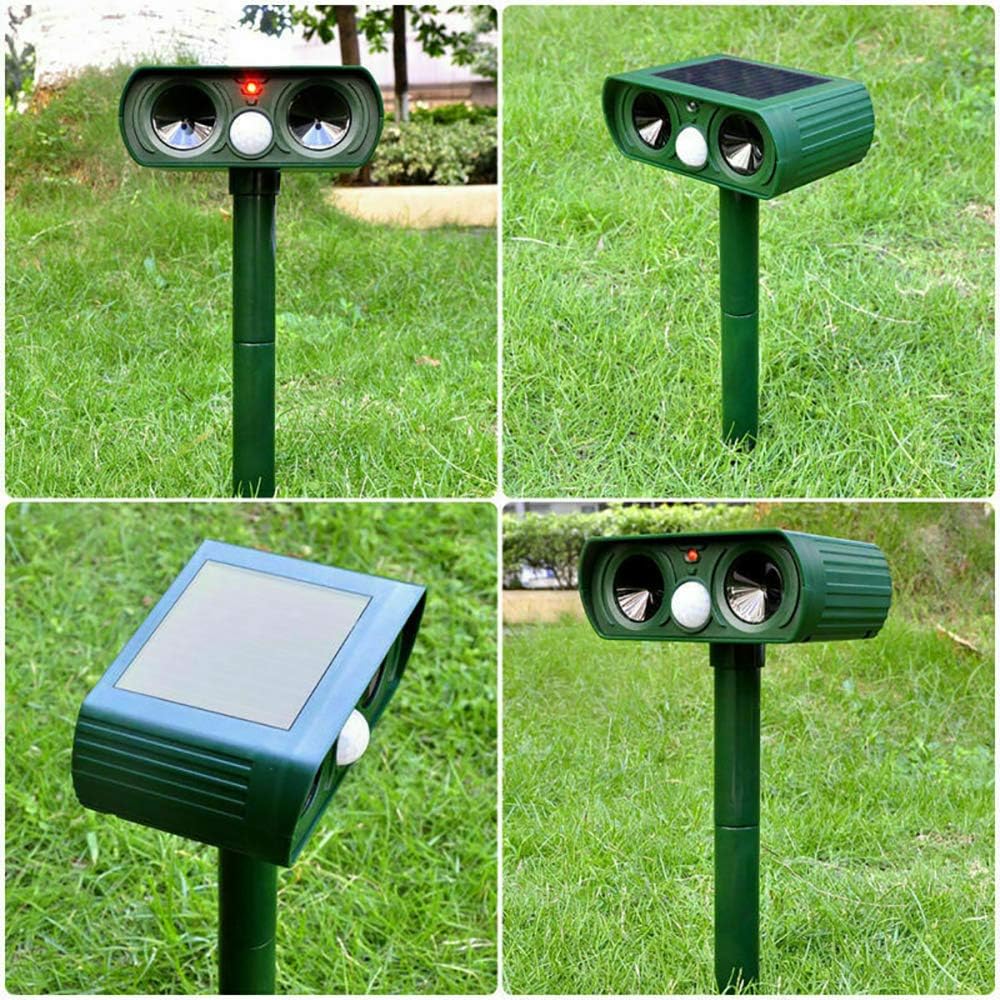 Solar-powered Ultrasonic Animal Repellent - product detail 2