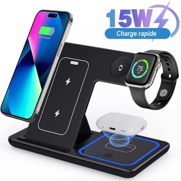 3-in-1 Wireless Induction Charger for iPhone - product detail 3