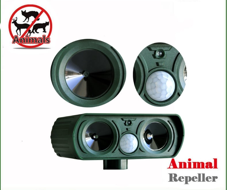 Solar-powered Ultrasonic Animal Repellent - product detail 4
