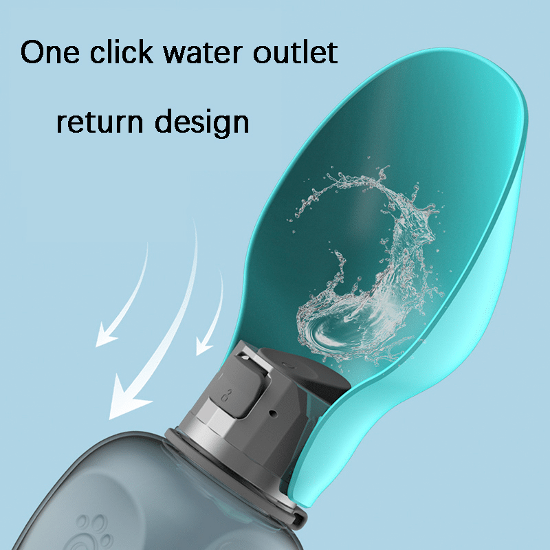 Travel Water Bottle For Dogs With Foldable Leak-proof Bowl - product detail 3