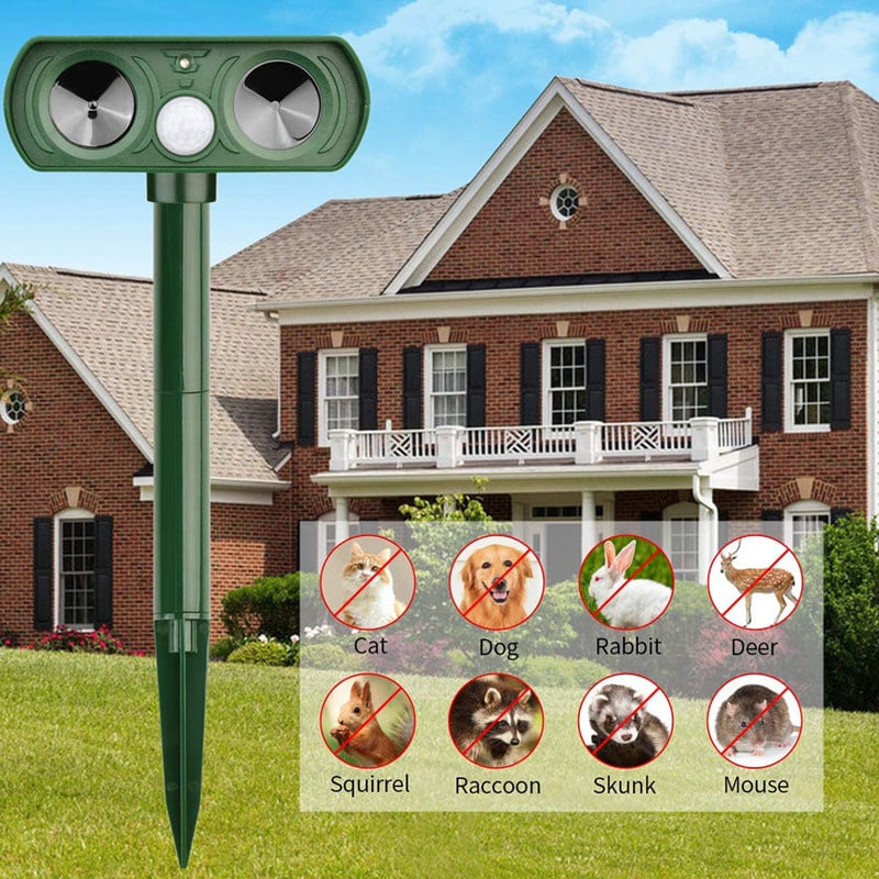 Solar-powered Ultrasonic Animal Repellent - product detail 9
