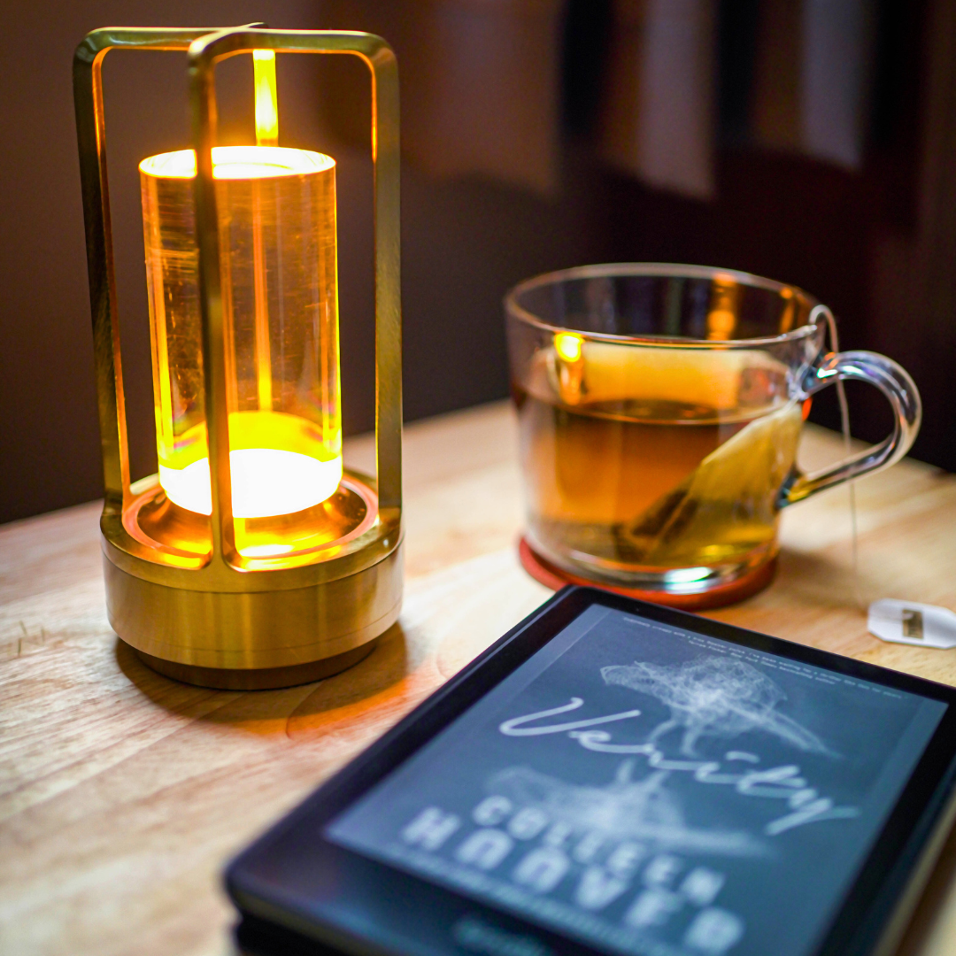 Lámpara de mesa estilo vintage recargable con control táctil y luz LED