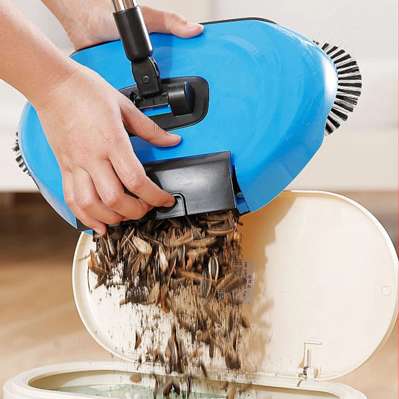 NOMOVA Manual 2-in-1 Broom with Rotating Brush