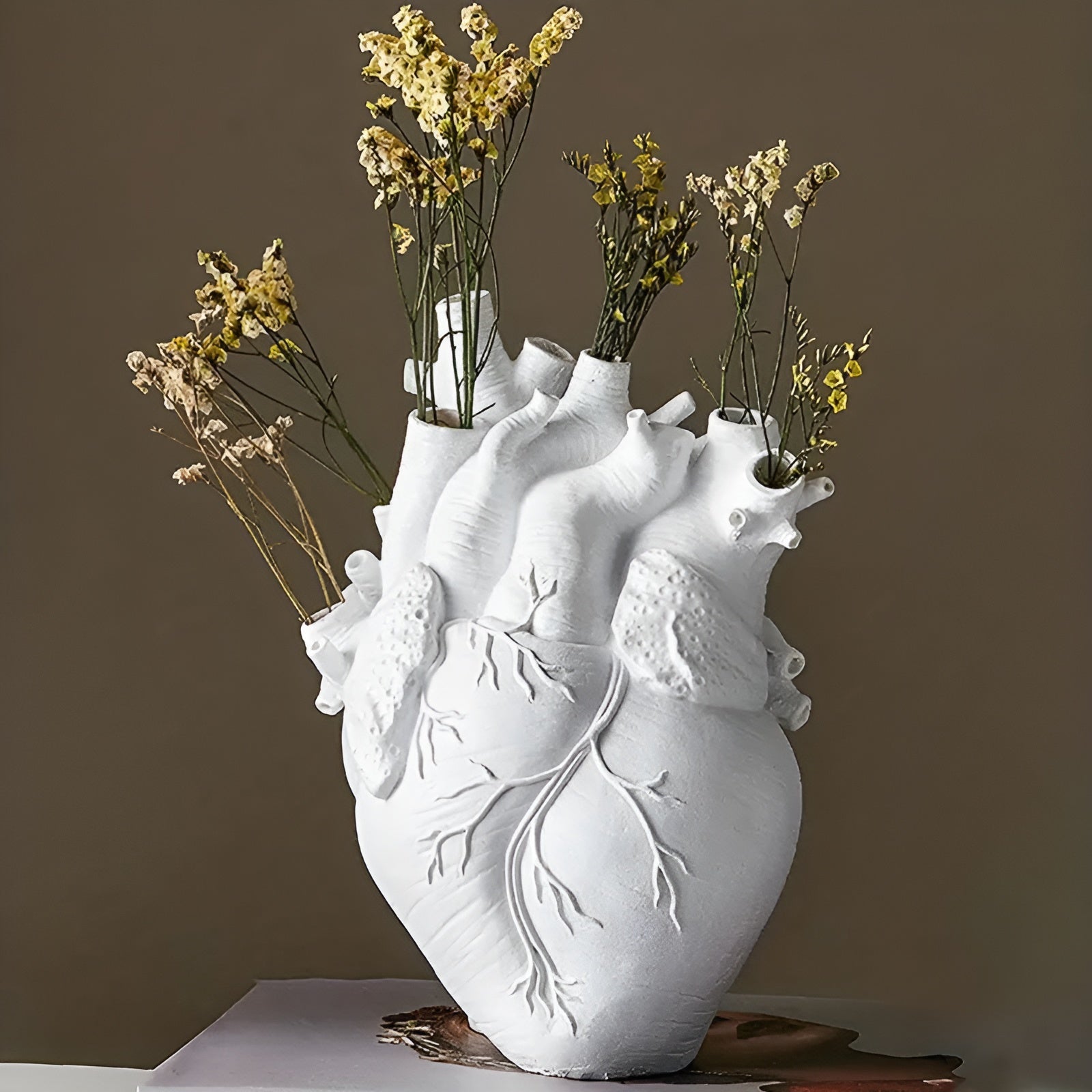 Bamboo & Wood Lively Heart-Shaped Vase - product detail 2