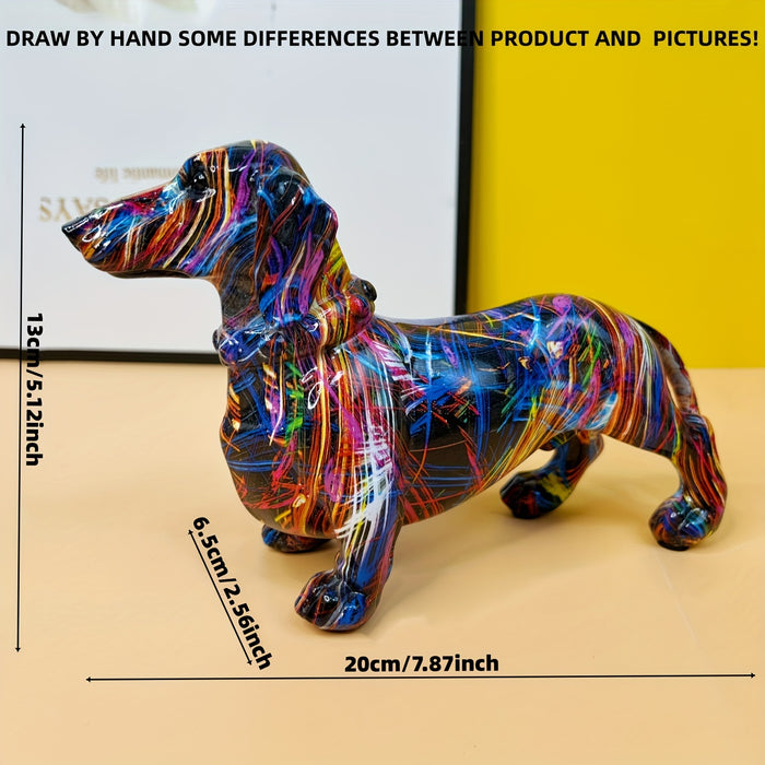Colorful Dachshund Statue - product detail 4