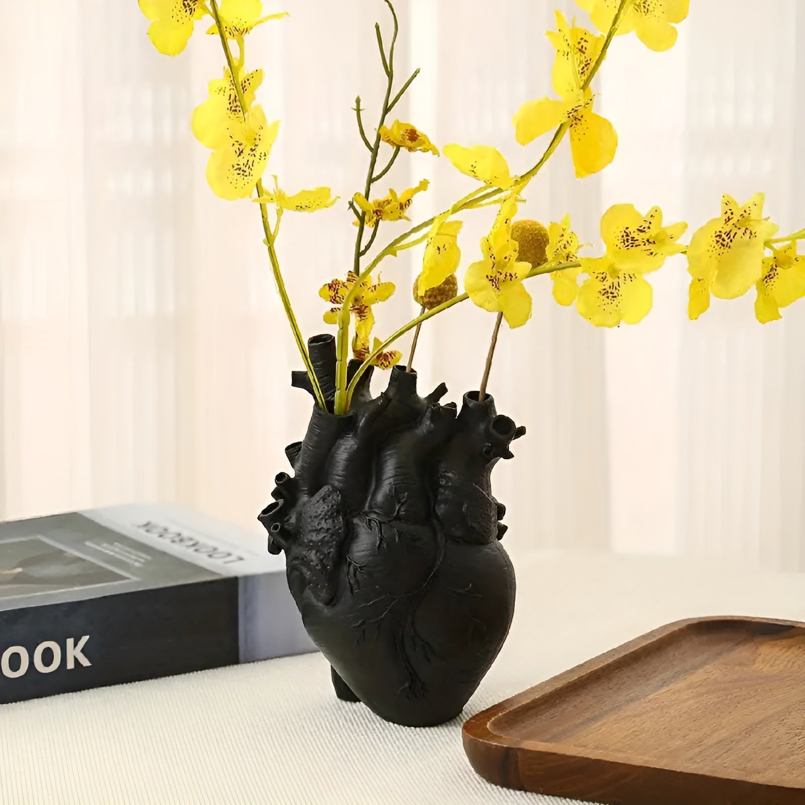 Bamboo & Wood Lively Heart-Shaped Vase - product detail 4