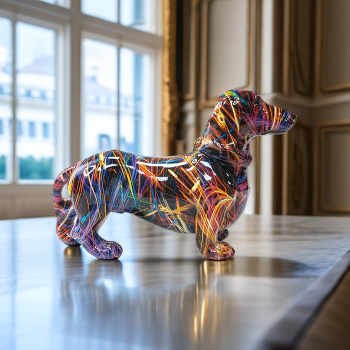 Colorful Dachshund Statue - product detail 5
