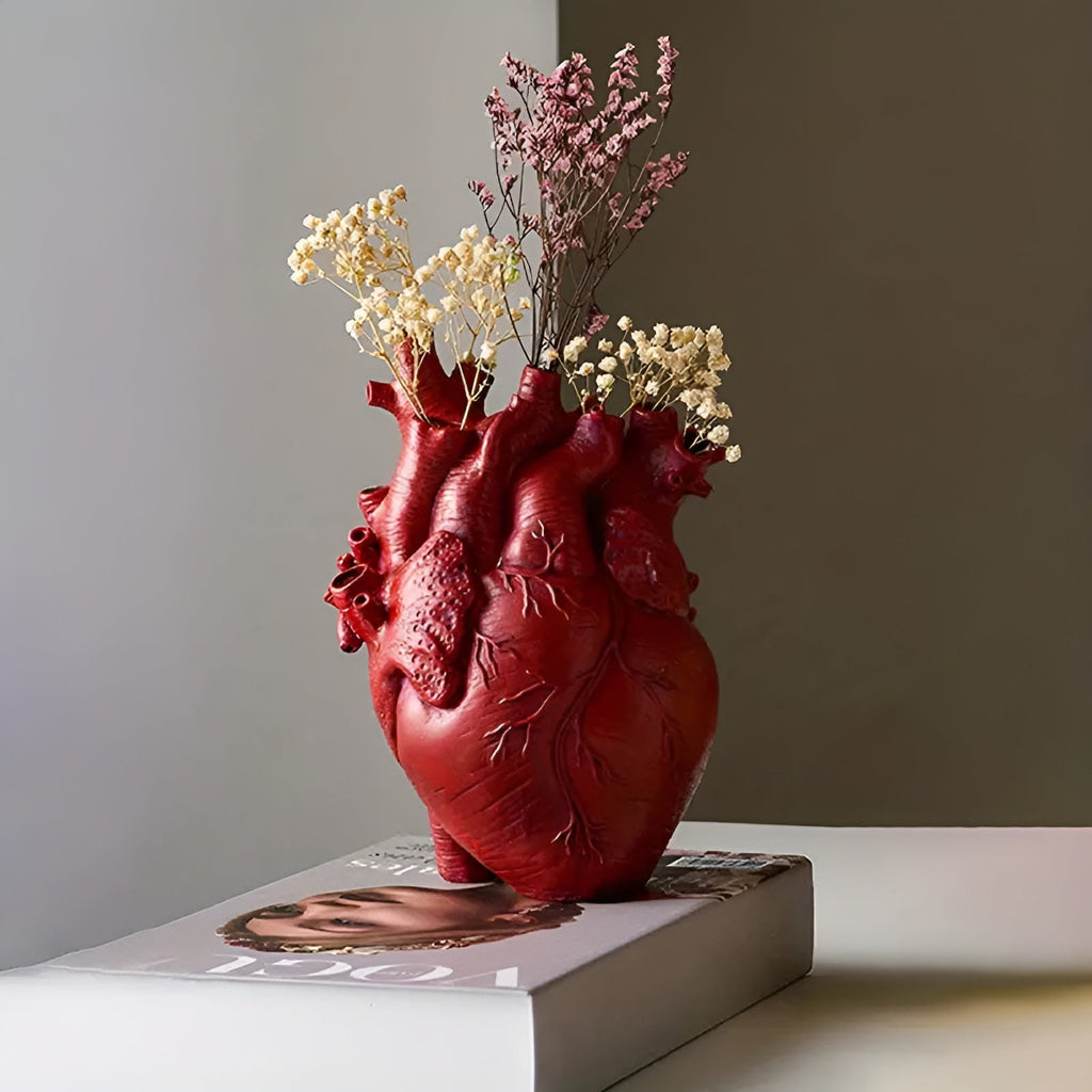 Bamboo & Wood Lively Heart-Shaped Vase - product detail 5