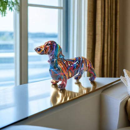 Colorful Dachshund Statue - product detail 6