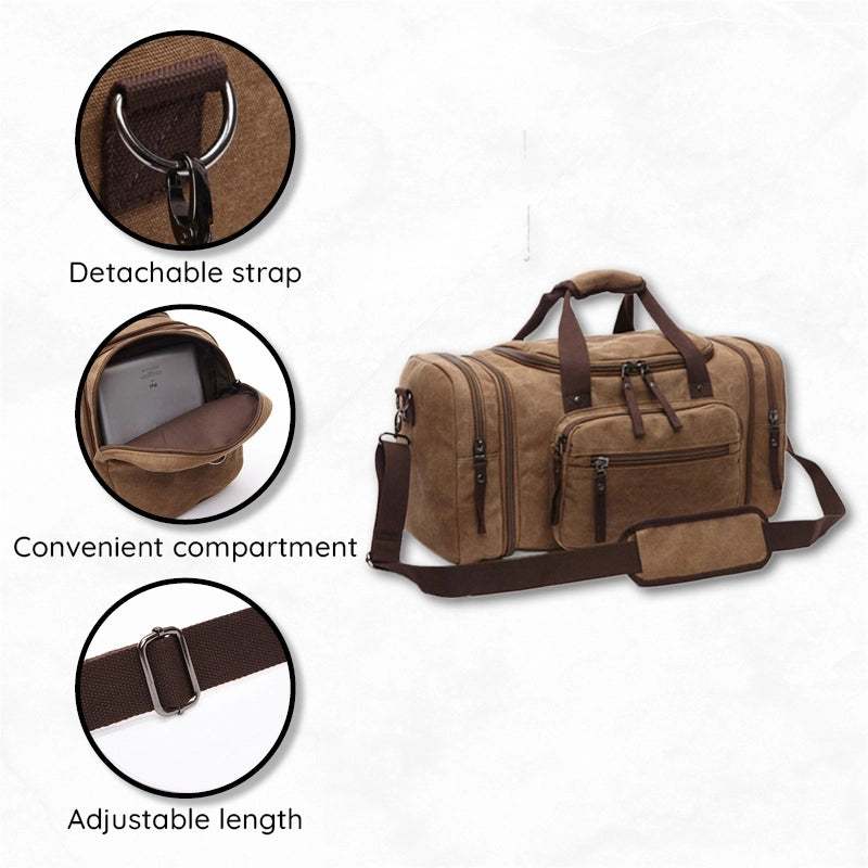 Large Capacity Canvas Travel Bag - product image 8