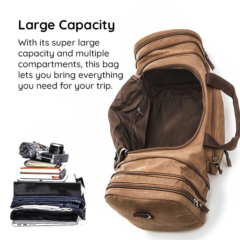 Large Capacity Canvas Travel Bag - product image 10