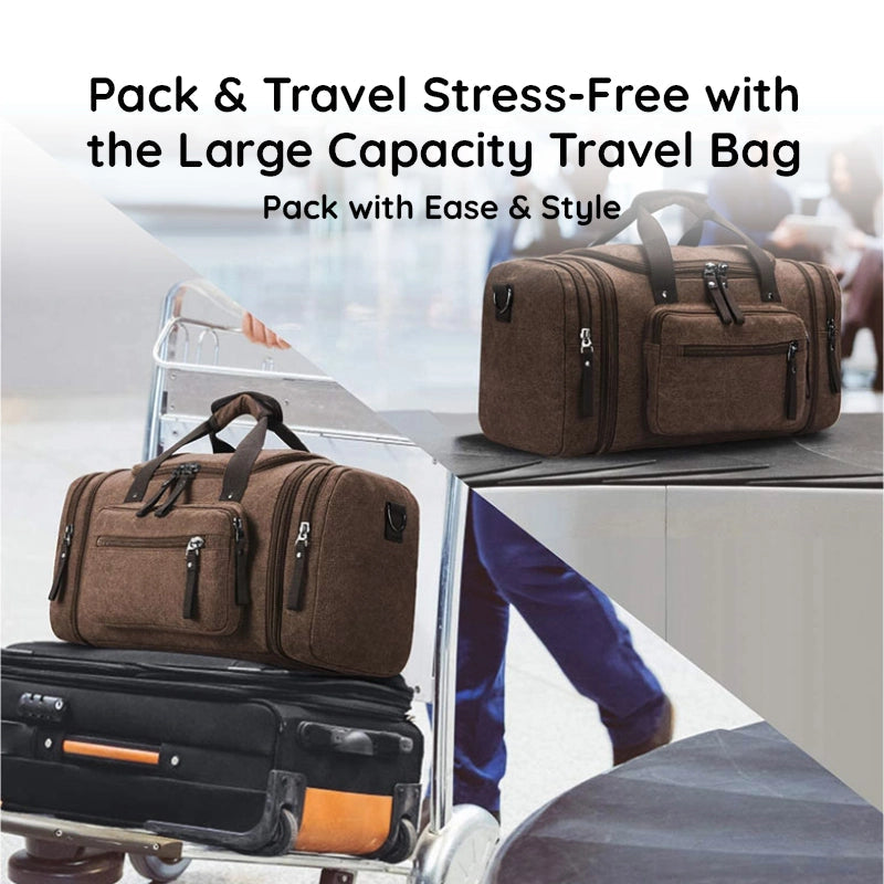 Large Capacity Canvas Travel Bag - product image 12