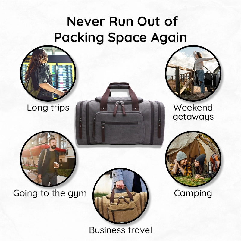 Large Capacity Canvas Travel Bag - product image 13