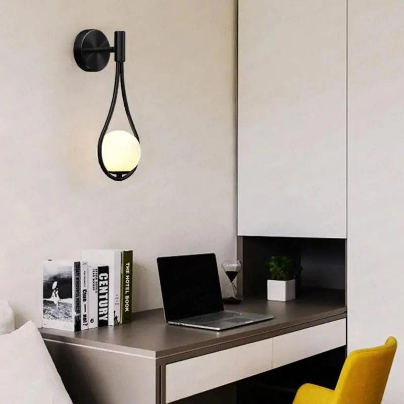 Lámpara de Pared Estilo Nórdico Luz Ambiental Contemporánea para el Hogar