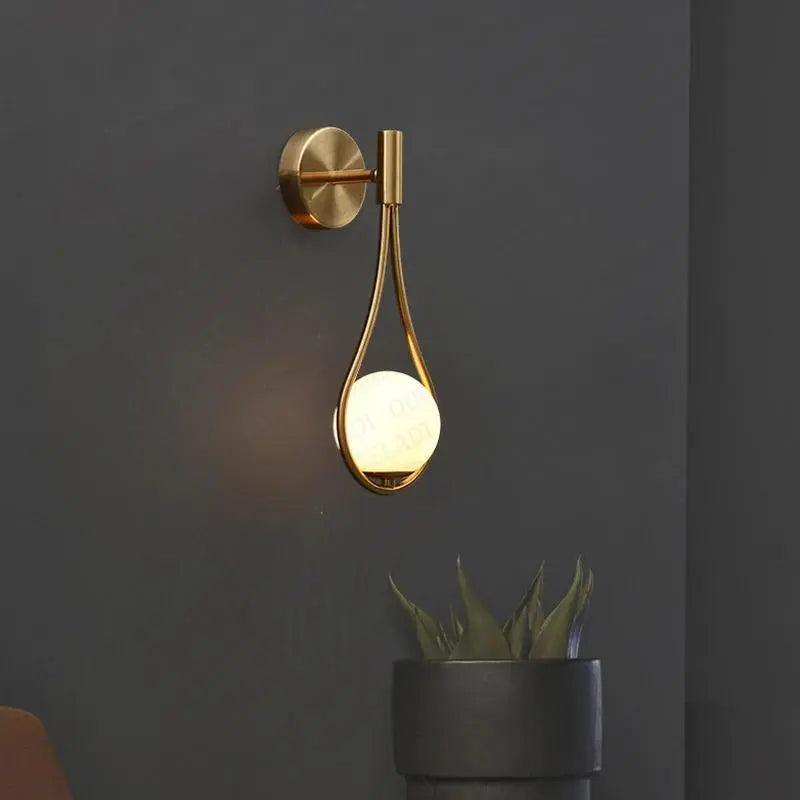 Lámpara de Pared Estilo Nórdico Luz Ambiental Contemporánea para el Hogar
