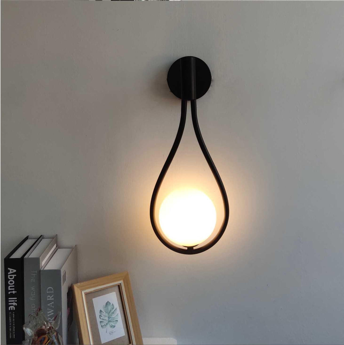 Lámpara de Pared Estilo Nórdico Luz Ambiental Contemporánea para el Hogar
