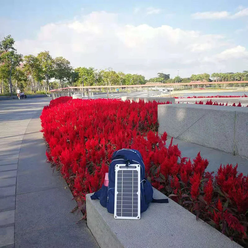 Solar Panel With Portable USB Battery - product detail 2