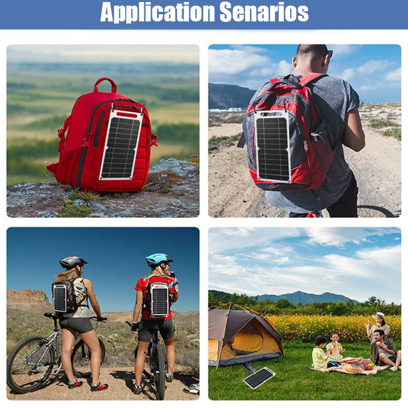 Solar Panel With Portable USB Battery - product detail 3
