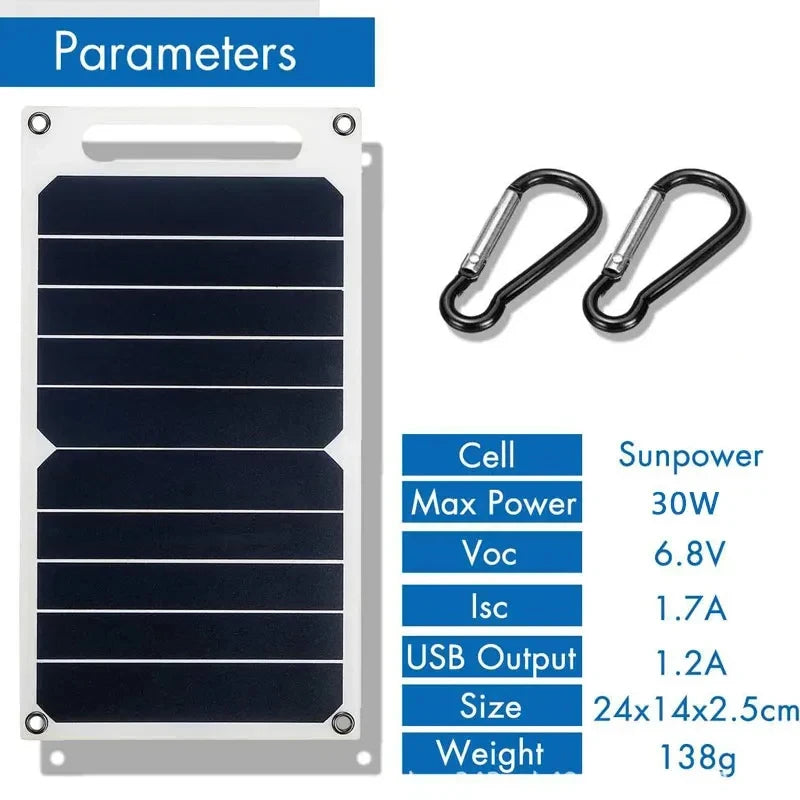 Solar Panel With Portable USB Battery - product detail 5