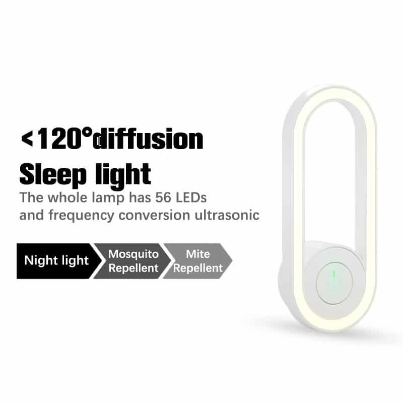 Ultrasonic LED Mosquito Repellent Night Light - product detail 12