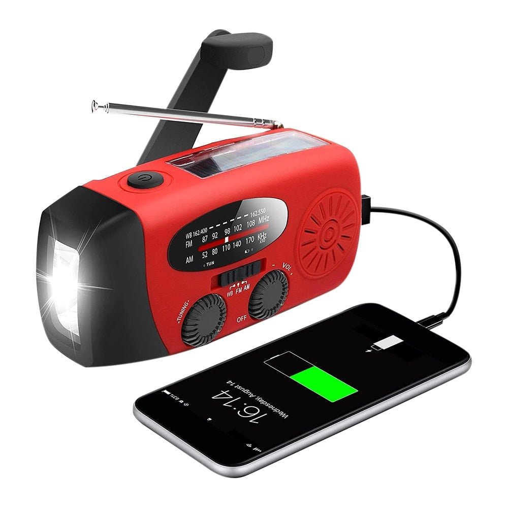 NOMOVA All-in-One Emergency Radio with Solar Power and Power Bank