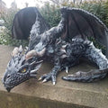NOMOVA Crouching Dragon Guardian Statue: Gothic Outdoor Decoration