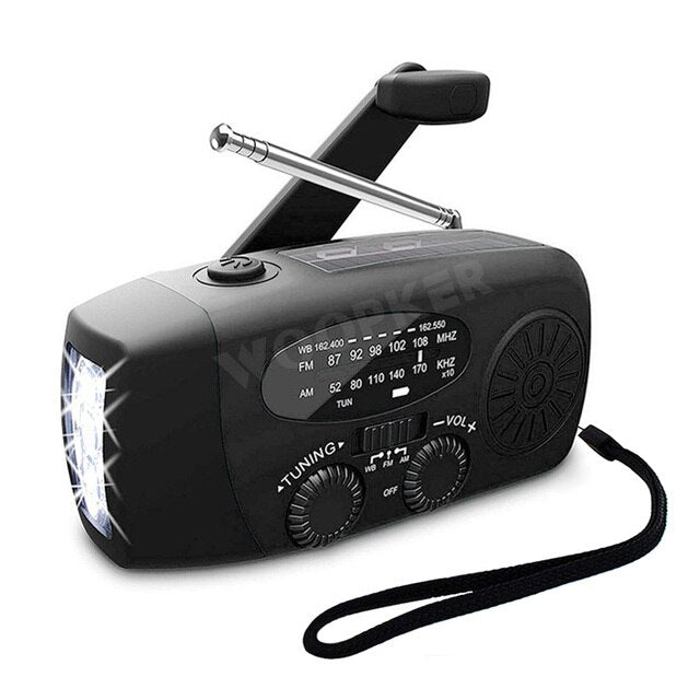 All-in-One Emergency Radio with Solar Power and Power Bank - product detail 2